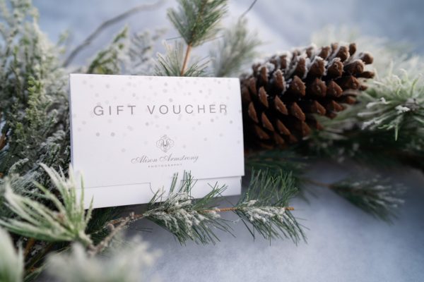 Let it snow gift voucher Alison armstrong photography